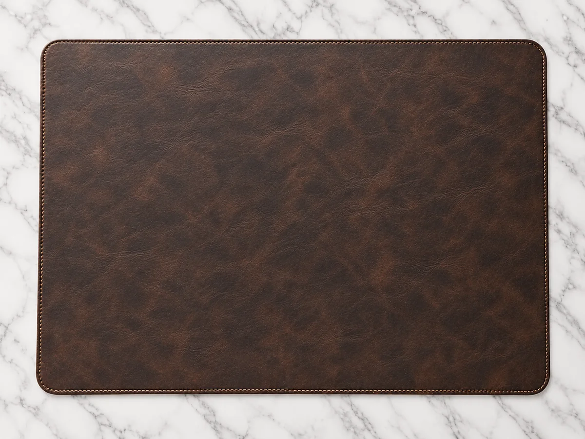 Executive leather desk pad